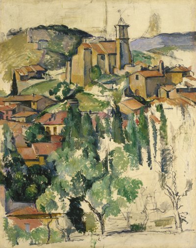 Het Dorp Gardanne door Paul Cézanne